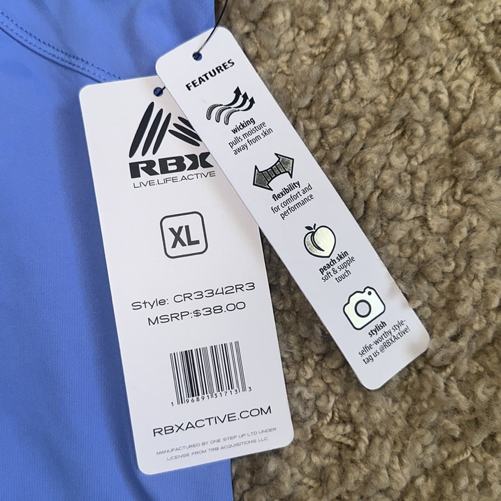 NWT RBX Light Blue Sleeveless Shirt (XL) - Picture 3 of 4